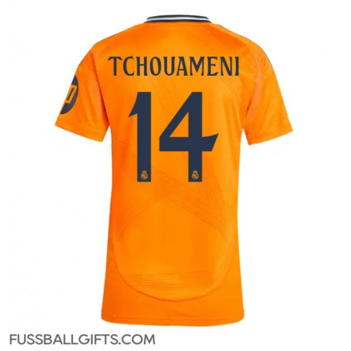 Real Madrid Aurelien Tchouameni #14 Fußballbekleidung Auswärtstrikot Damen 2024-25 Kurzarm